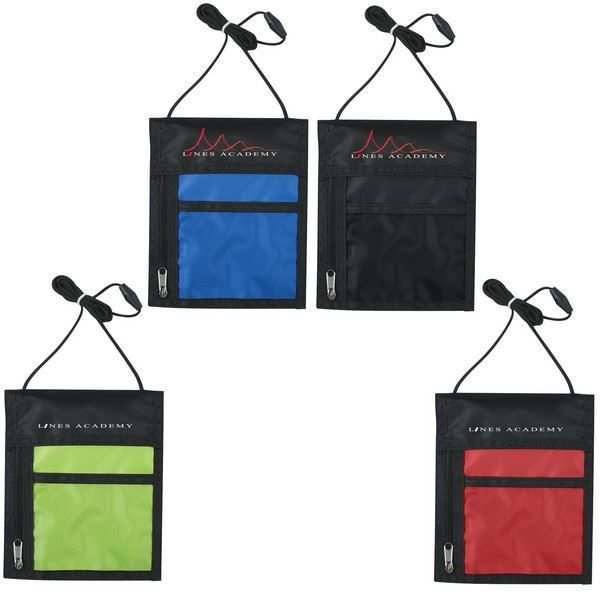 JH309 Badge Holder Neck Wallet With Custom Imprint